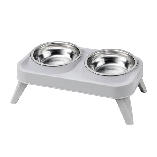 Comedero Elevado Doble con Patas para Gatos