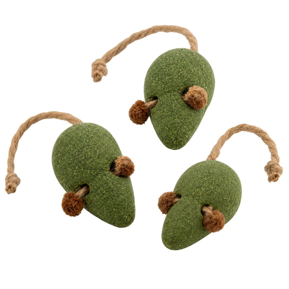 Set de 3 Ratones 100% Catnip para Gatos