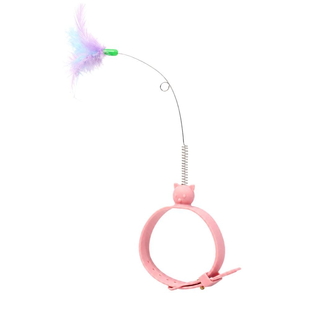 Collar Interactivo con Pluma para Gatos