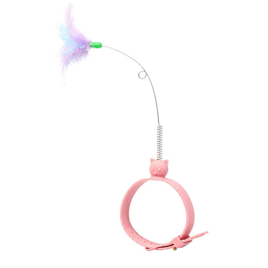 Collar Interactivo con Pluma para Gatos