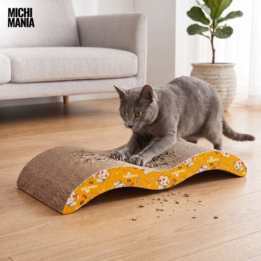Rascador Curvo de Cartón para Gatos