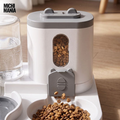 Dispensador Automático de Comida y Agua para Gatos