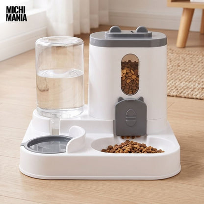Dispensador Automático de Comida y Agua para Gatos