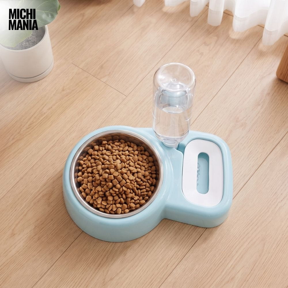Comedero con Bebedero Automático para Gatos