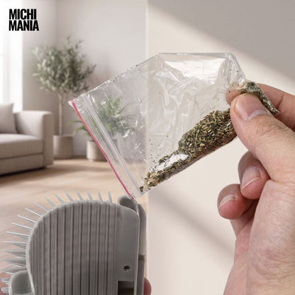 Cepillo Masajeador Esquinero con Catnip para Gatos