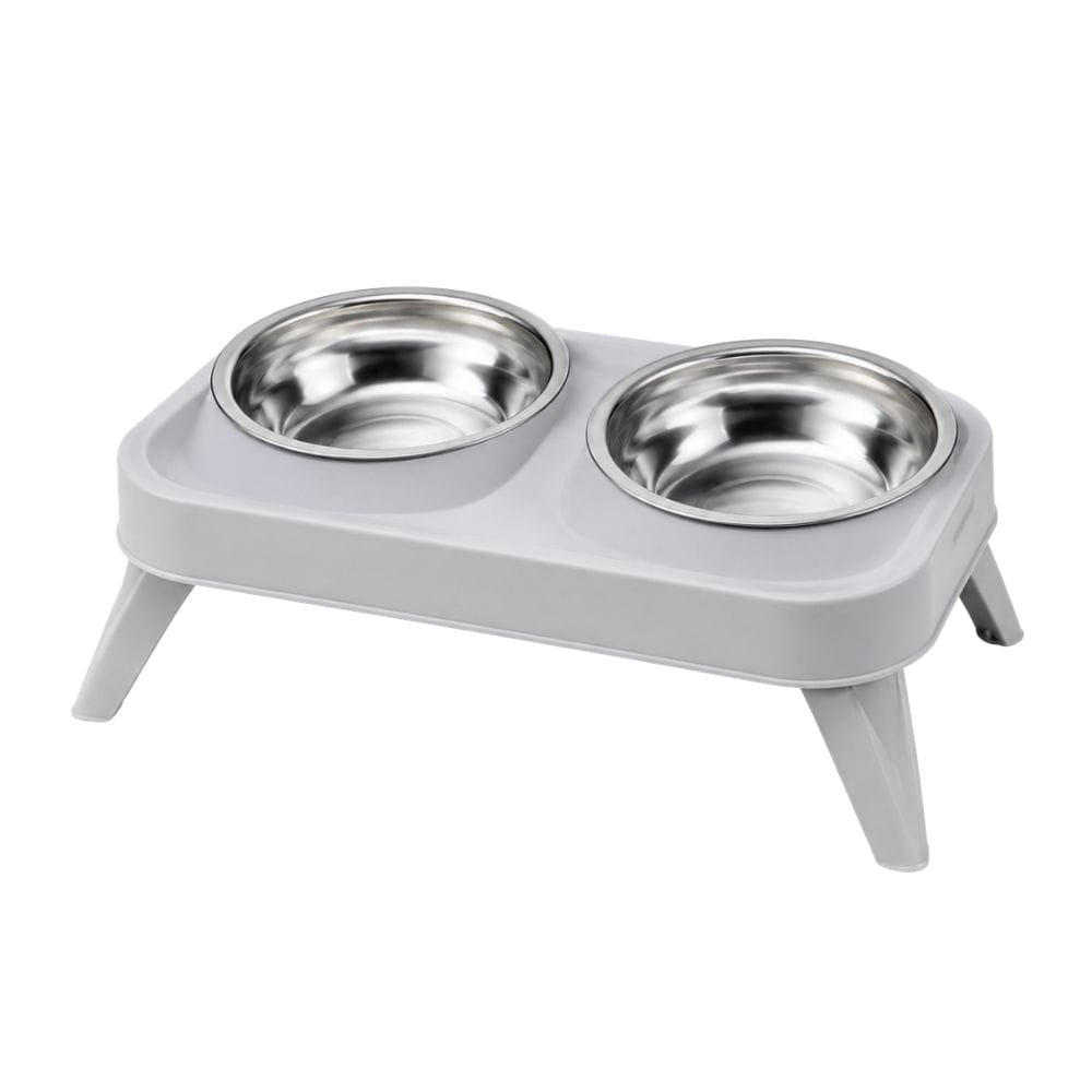 Comedero Elevado Doble con Patas para Gatos