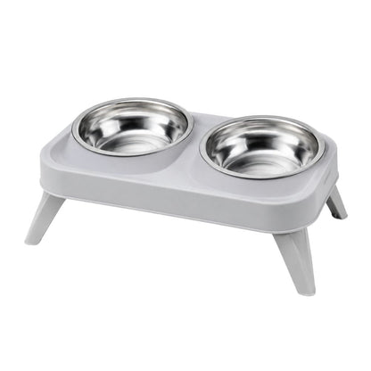 Comedero Elevado Doble con Patas para Gatos