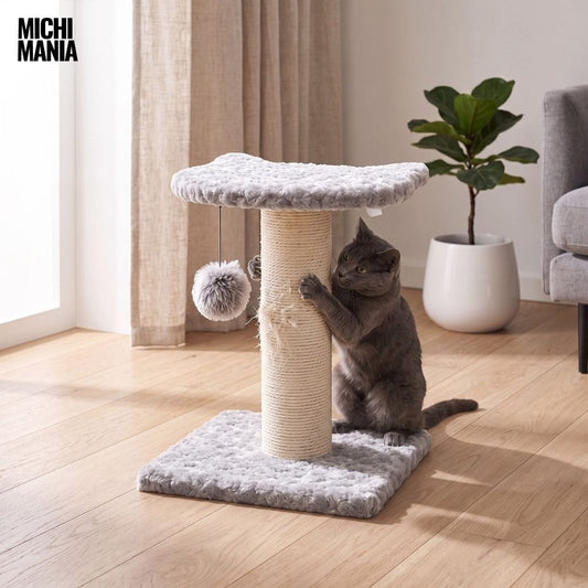 Poste Rascador con Repisa para Gatos