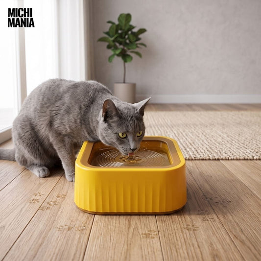 Bebedero Antisuciedad con Flotador para Gatos
