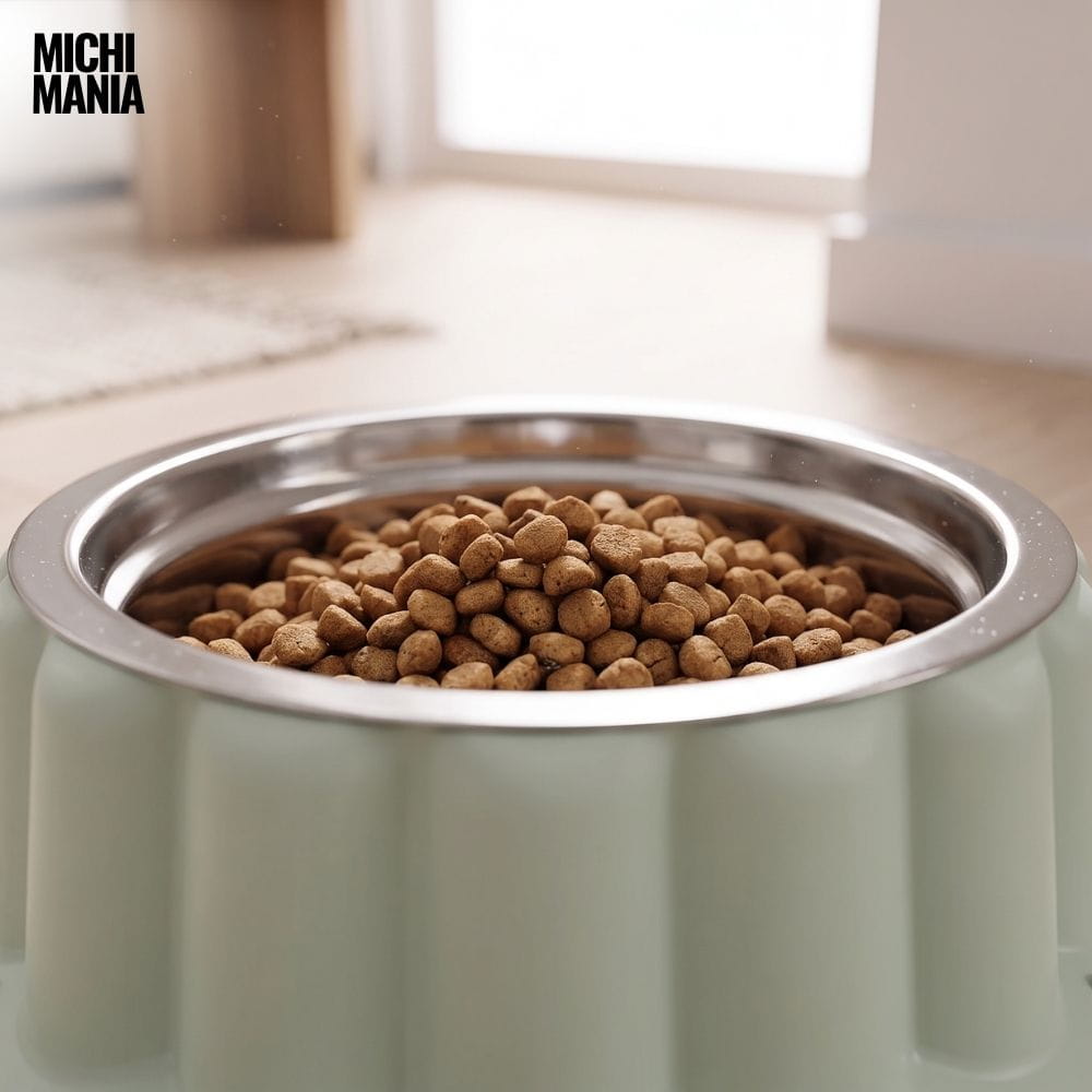 Comedero de Acero Inoxidable para Gatos