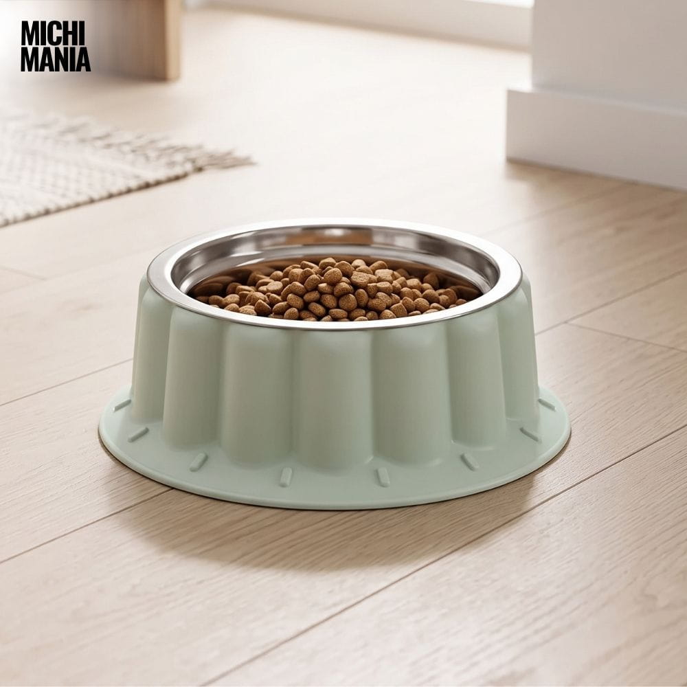 Comedero de Acero Inoxidable para Gatos