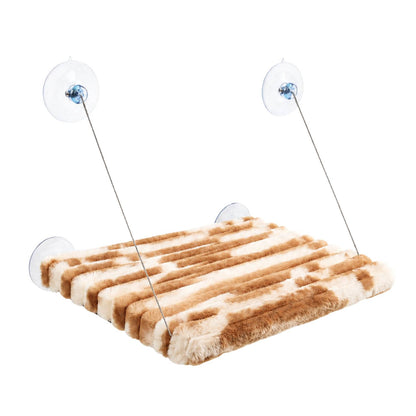 Hamaca premium para ventana color beige para gatos MICHIMANIA
